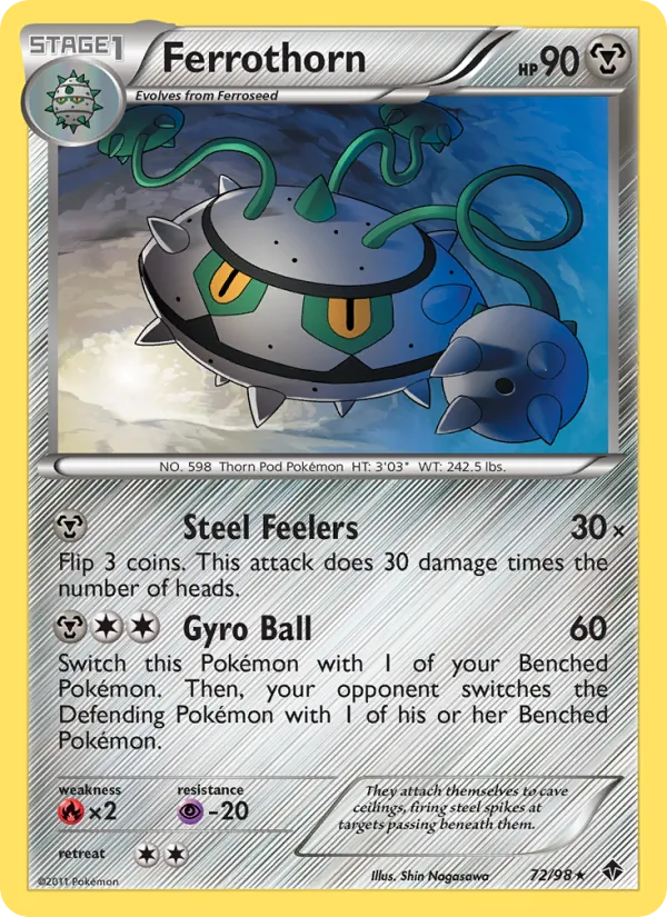 Ferrothorn #72 – Emerging Powers card