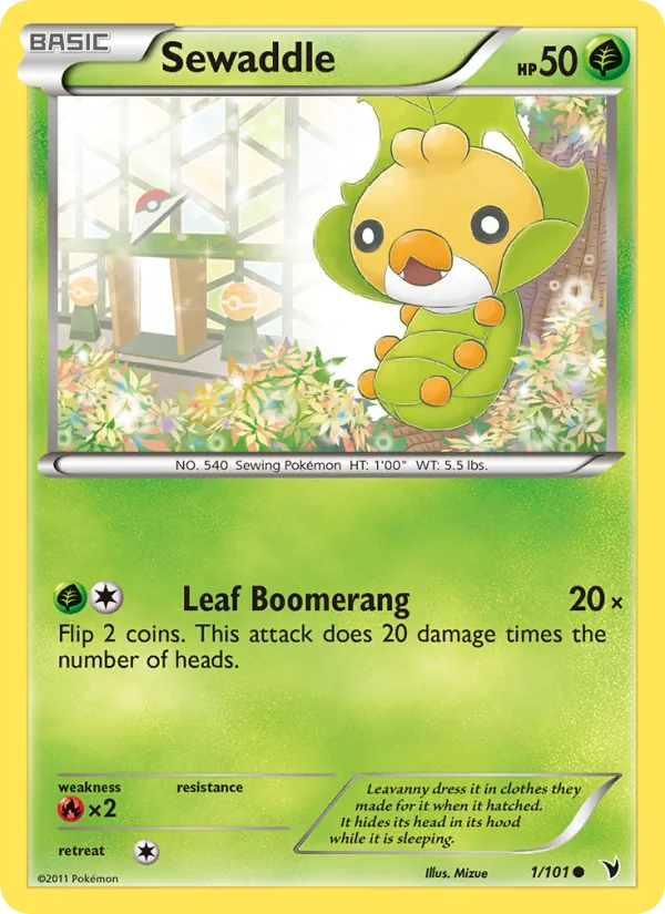 Sewaddle #1 – Noble Victories card