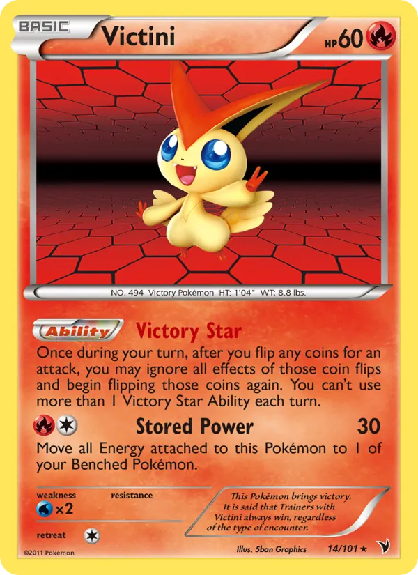Victini #14 – Noble Victories card