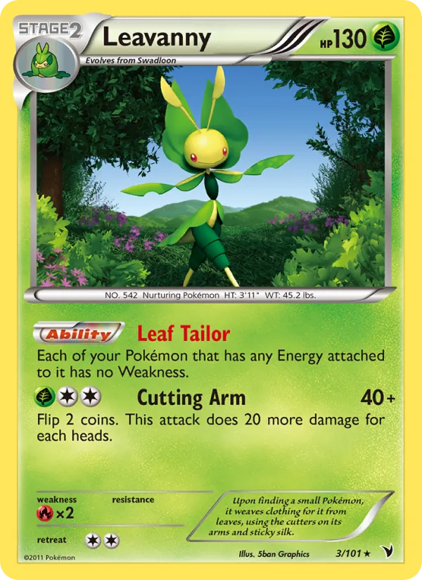Leavanny #3 – Noble Victories card