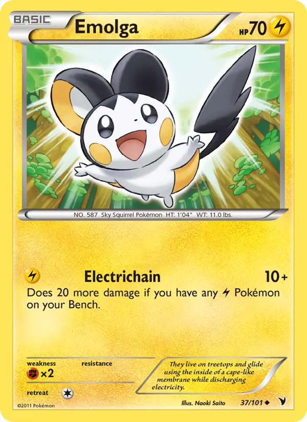 Emolga #37 – Noble Victories card