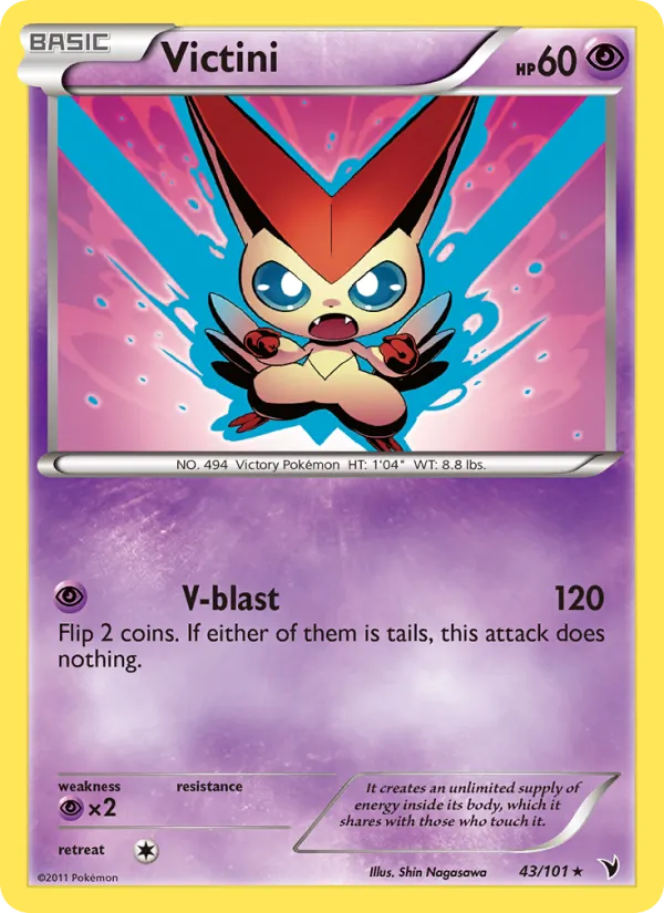 Victini #43 – Noble Victories card