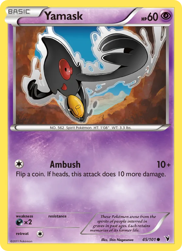 Yamask #45 – Noble Victories card