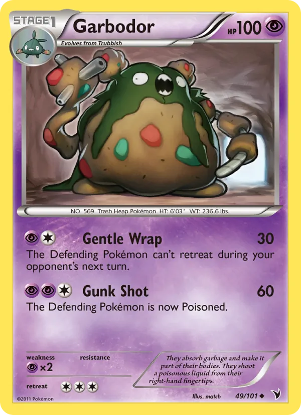 Garbodor #49 – Noble Victories card