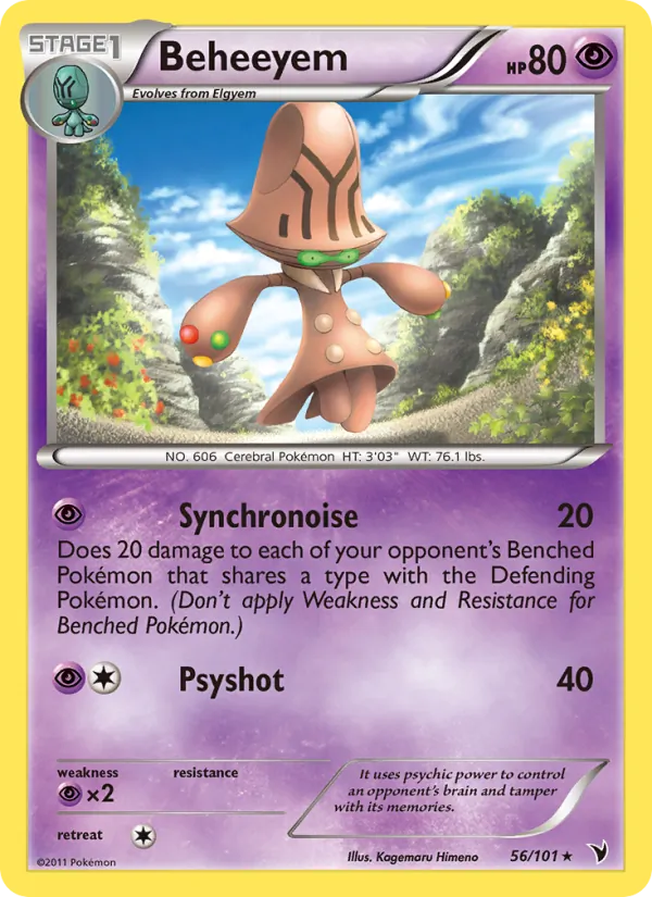 Beheeyem #56 – Noble Victories card