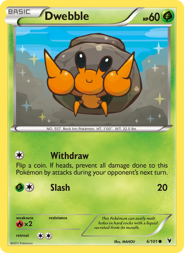 Dwebble #6 – Noble Victories card