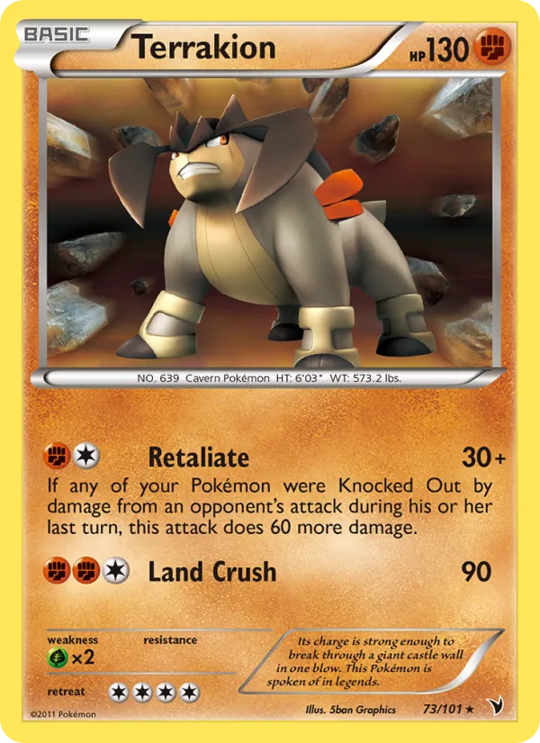 Terrakion #73 – Noble Victories card