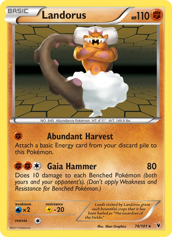 Landorus #74 – Noble Victories card