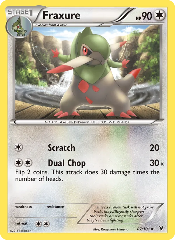 Fraxure #87 – Noble Victories card