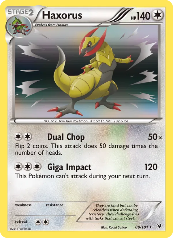 Haxorus #88 – Noble Victories card