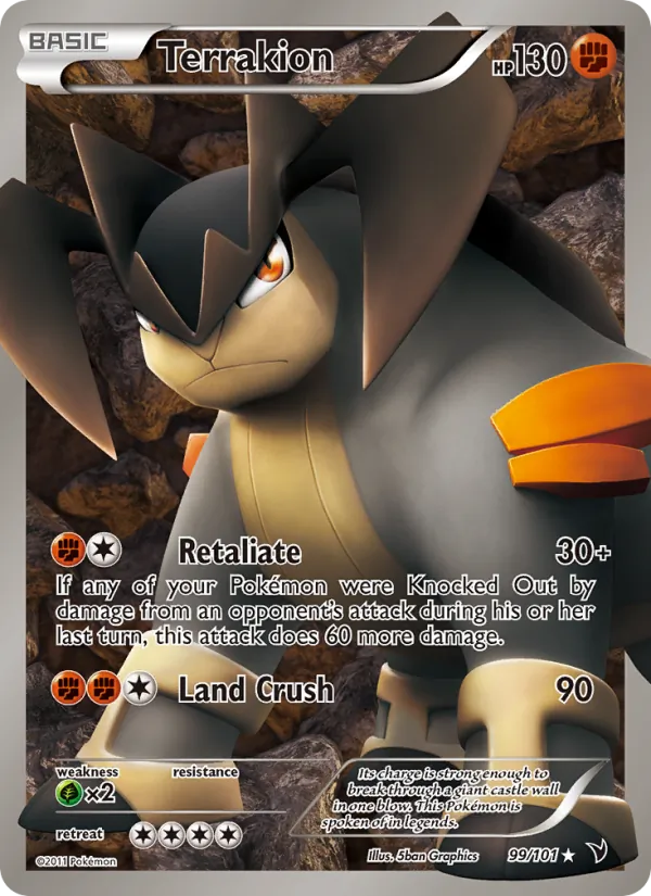 Terrakion #99 – Noble Victories card