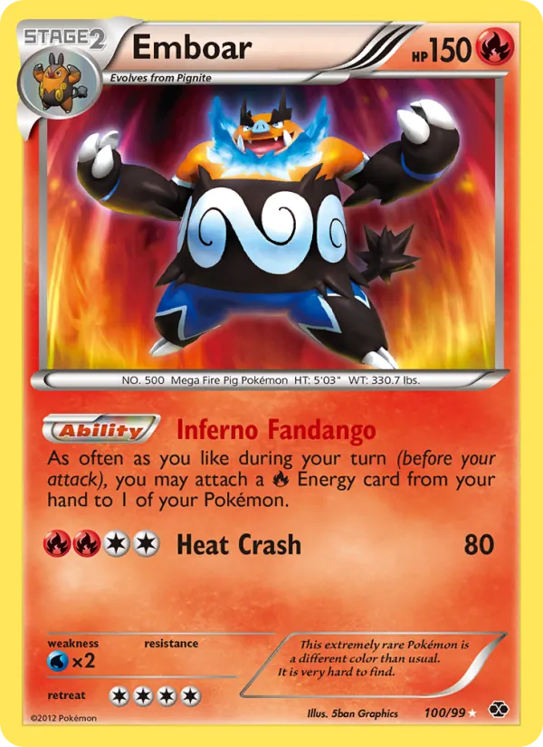 Emboar #100 – Next Destinies card