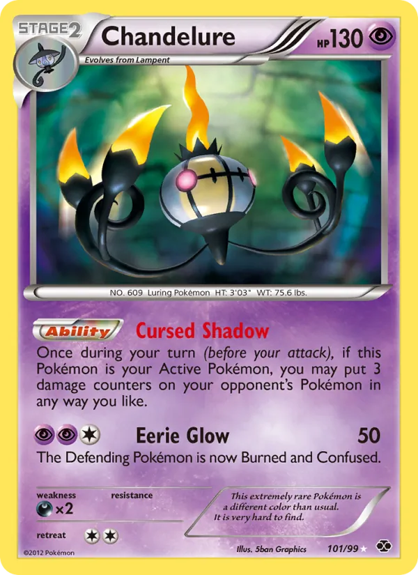 Chandelure #101 – Next Destinies card