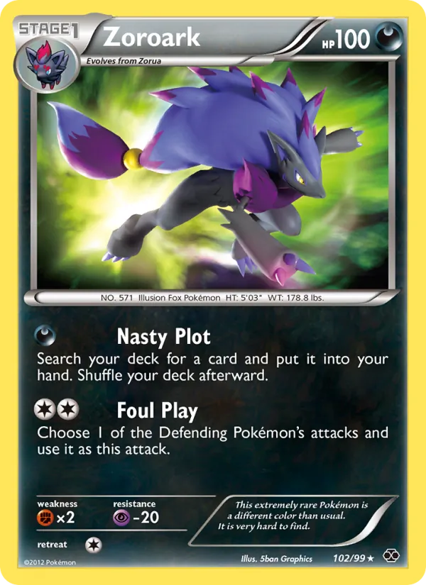 Zoroark #102 – Next Destinies card