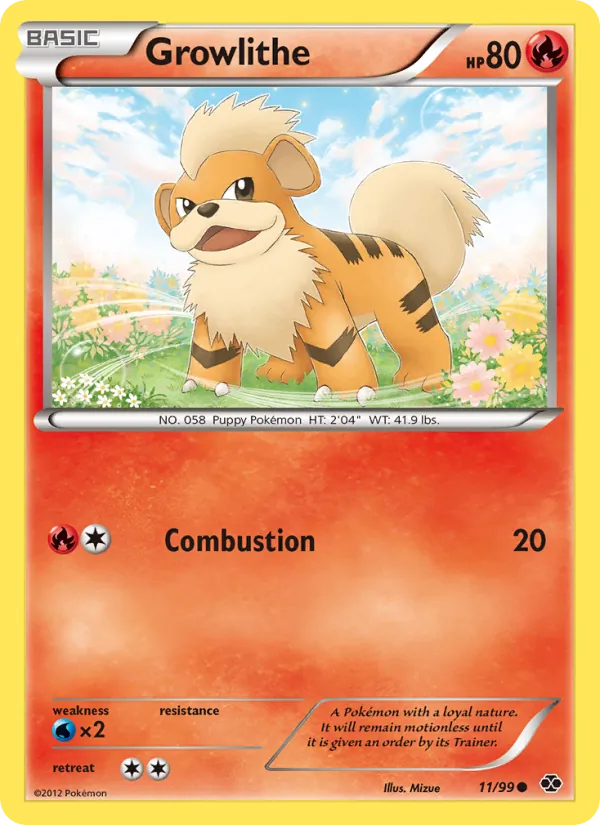 Growlithe #11 – Next Destinies card