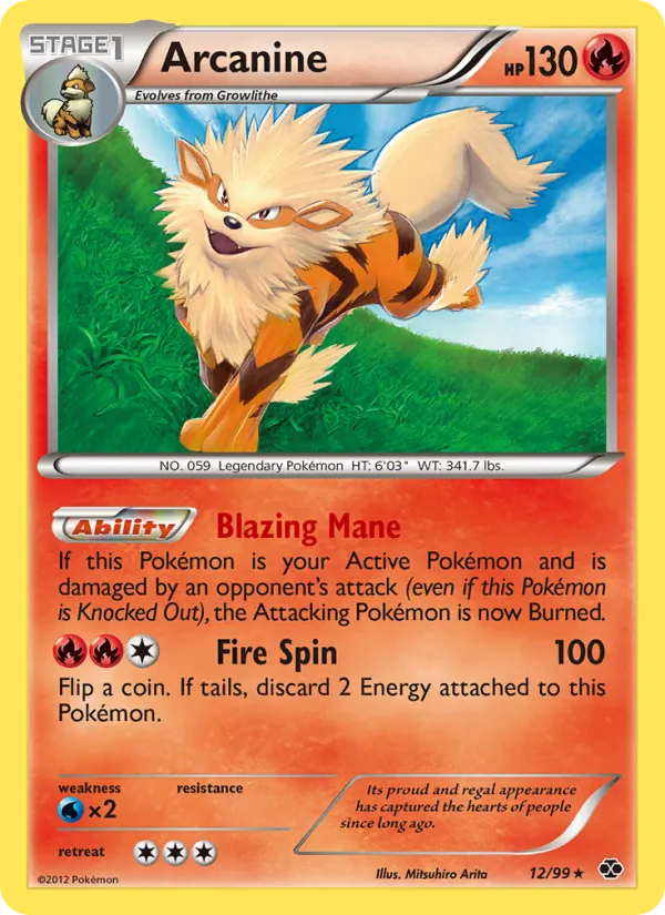 Arcanine #12 – Next Destinies card