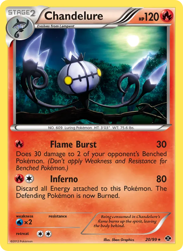 Chandelure #20 – Next Destinies card