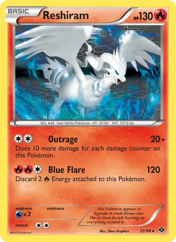 Reshiram #21 – Next Destinies card