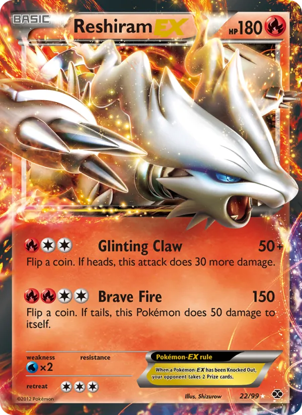 Reshiram-EX #22 – Next Destinies card