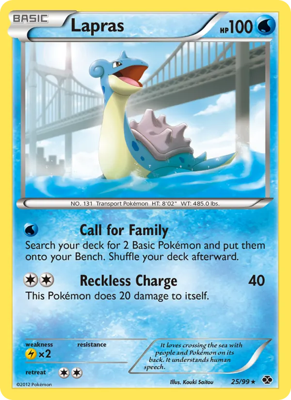Lapras #25 – Next Destinies card