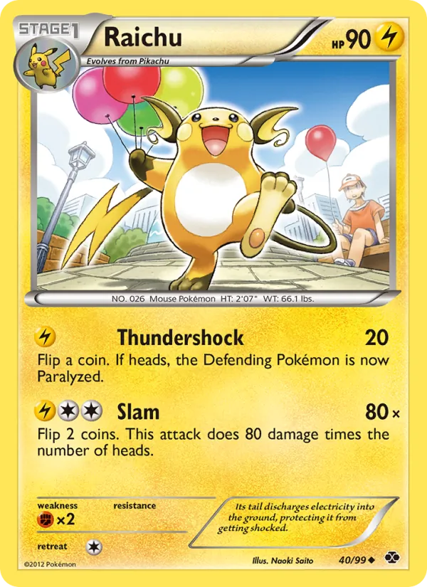 Raichu #40 – Next Destinies card