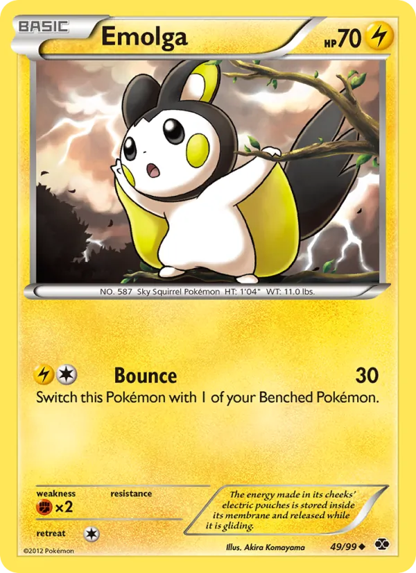 Emolga #49 – Next Destinies card