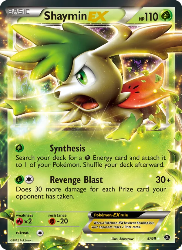 Shaymin-EX #5 – Next Destinies card