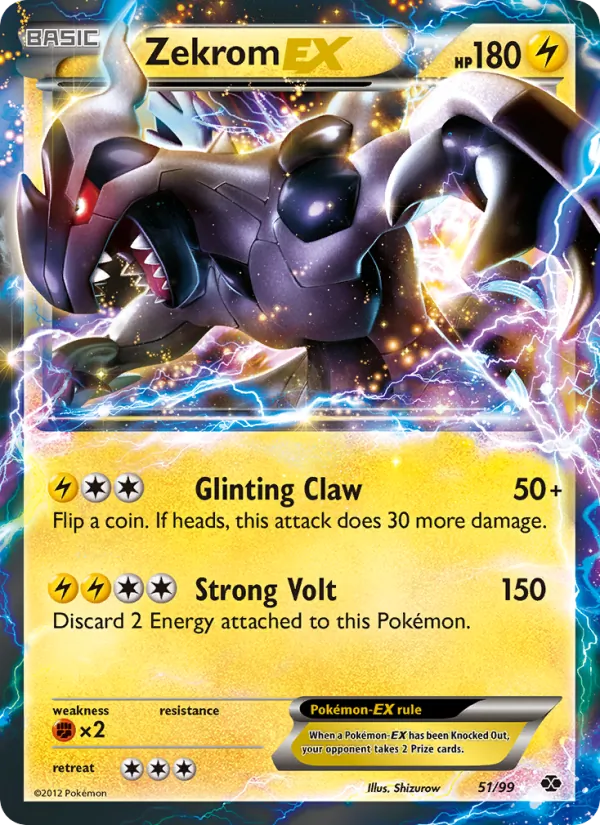 Zekrom-EX #51 – Next Destinies card