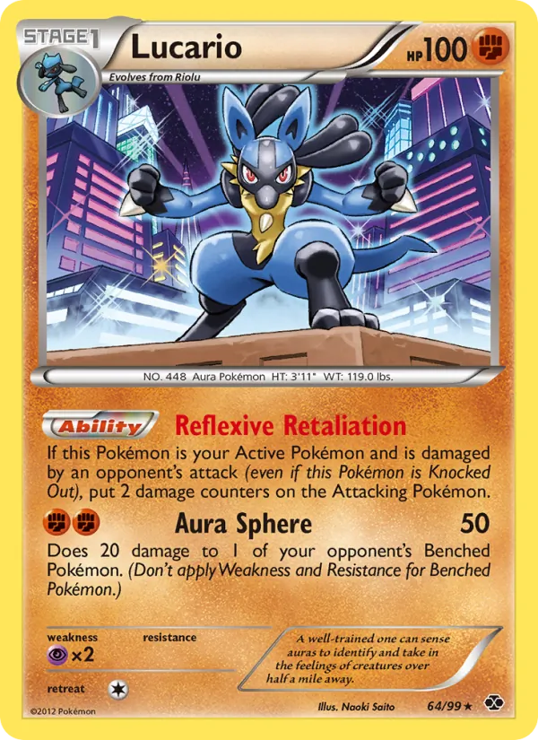 Lucario #64 – Next Destinies card