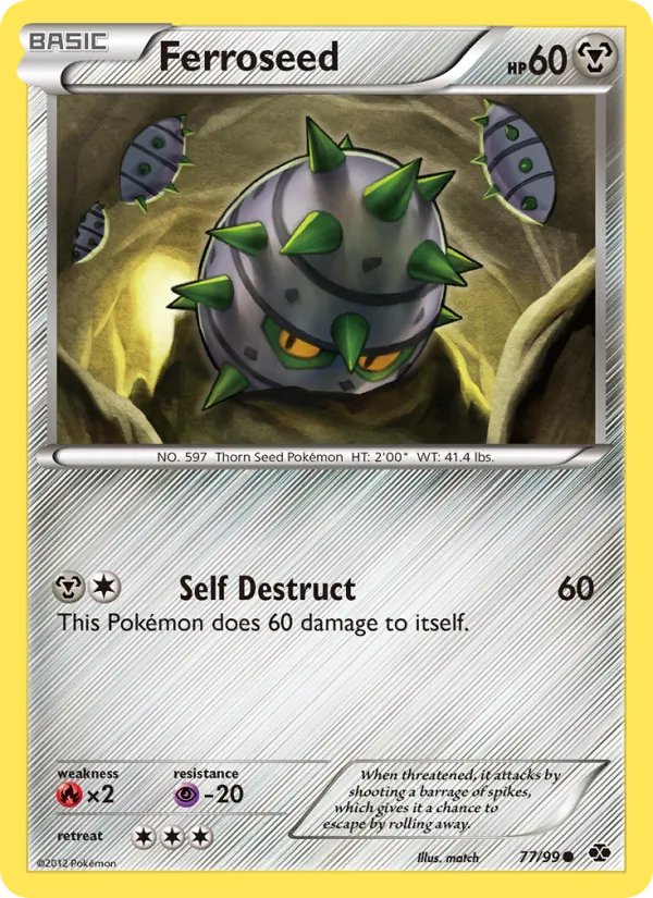 Ferroseed #77 – Next Destinies card