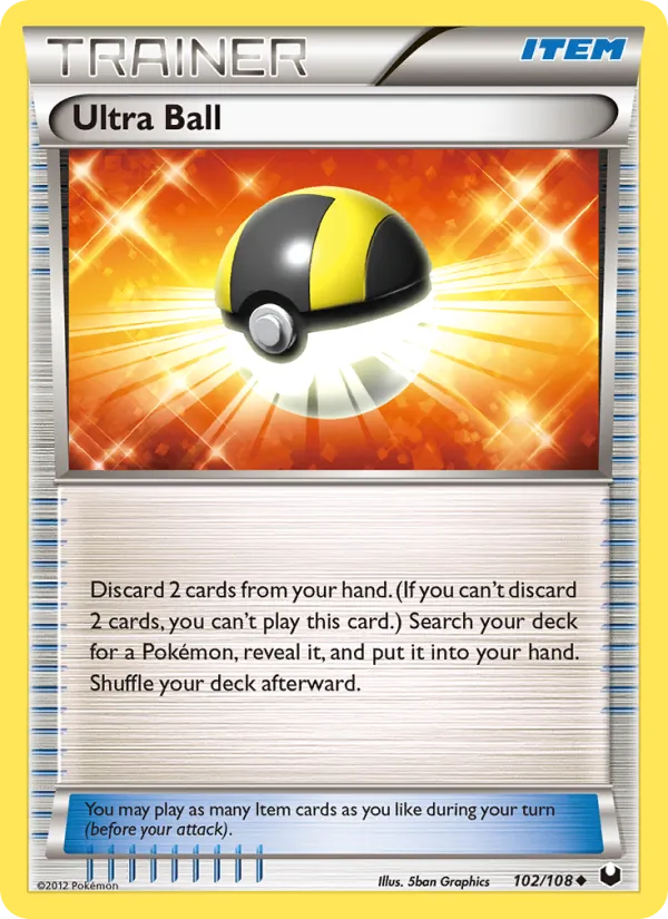 Ultra Ball #102 – Dark Explorers card