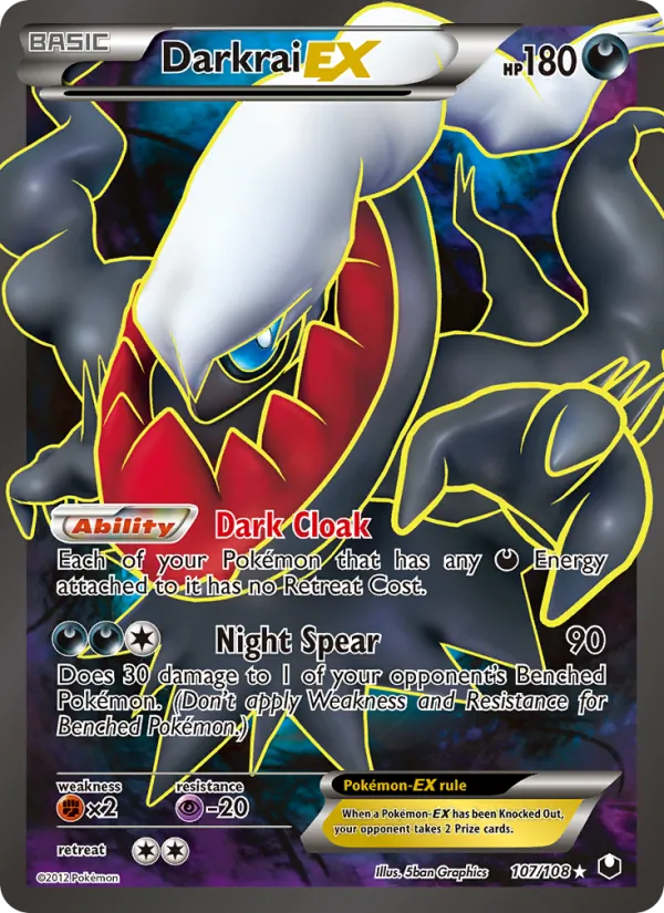 Darkrai-EX #107 – Dark Explorers card