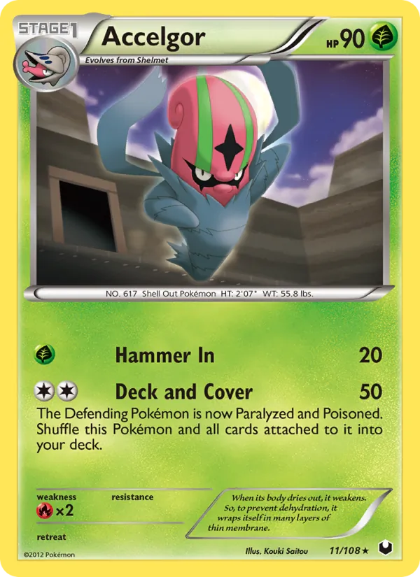 Accelgor #11 – Dark Explorers card