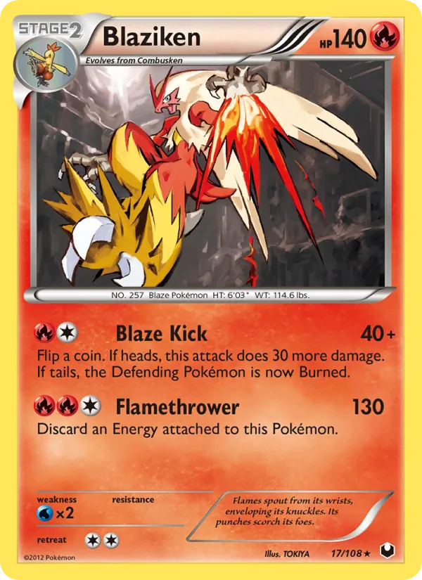 Blaziken #17 – Dark Explorers card