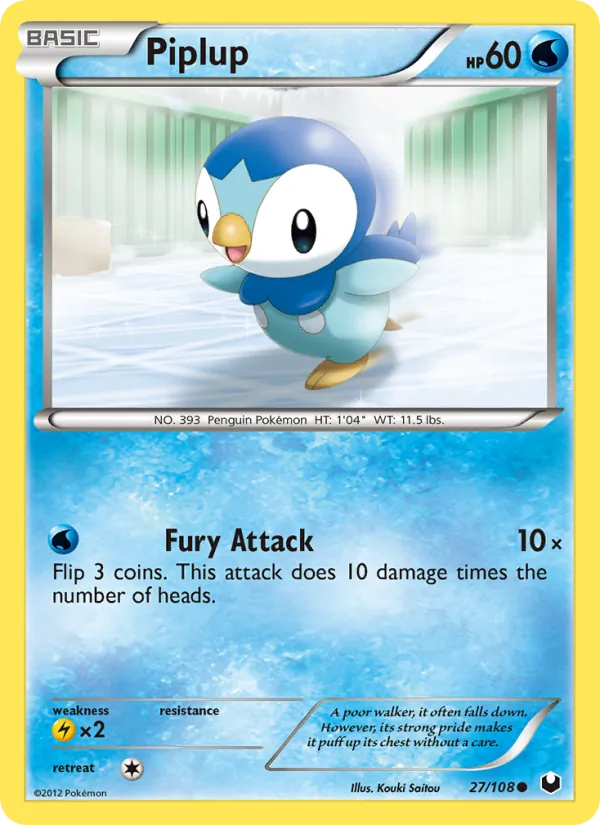 Piplup #27 – Dark Explorers card