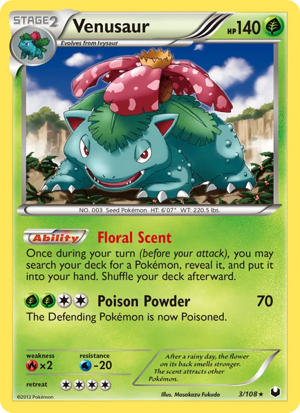 Venusaur #3 – Dark Explorers card