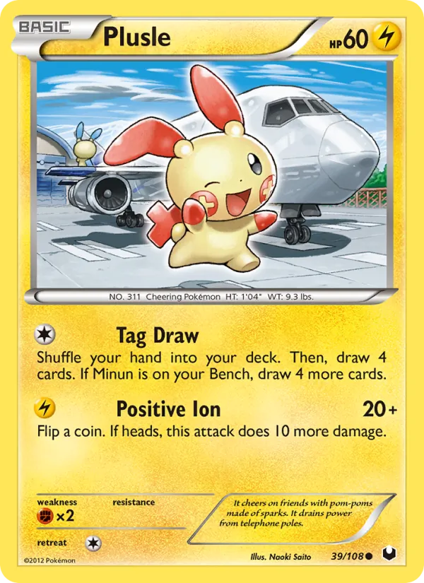 Plusle #39 – Dark Explorers card