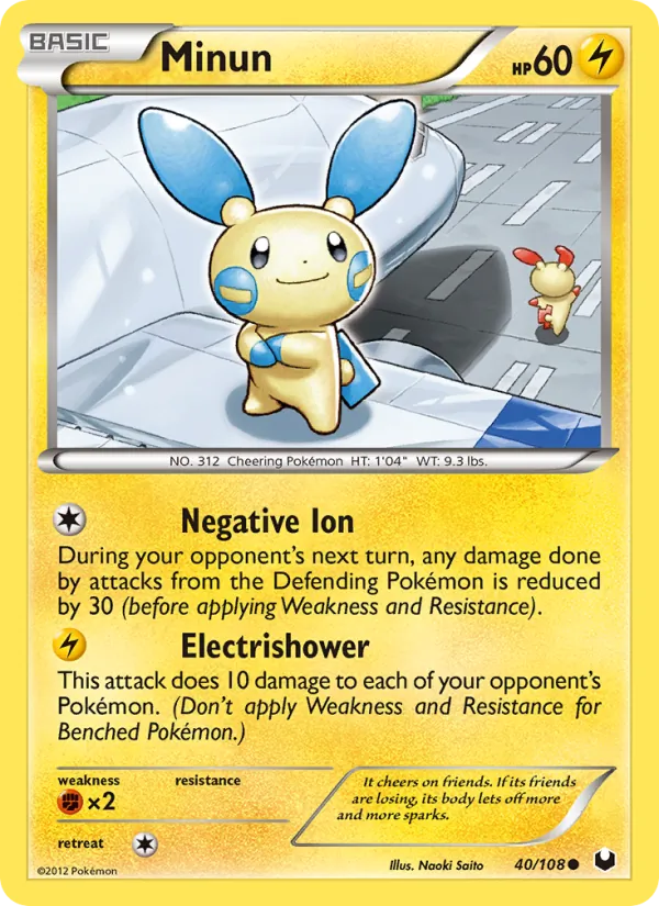Minun #40 – Dark Explorers card