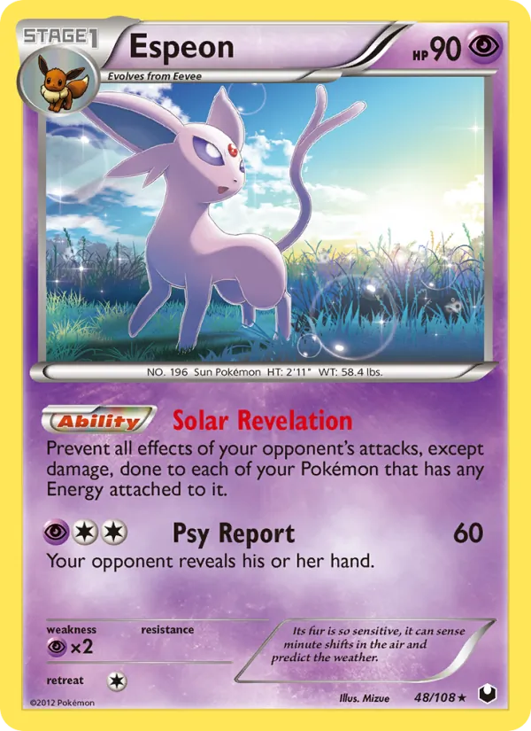 Espeon #48 – Dark Explorers card