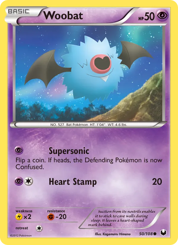 Woobat #50 – Dark Explorers card