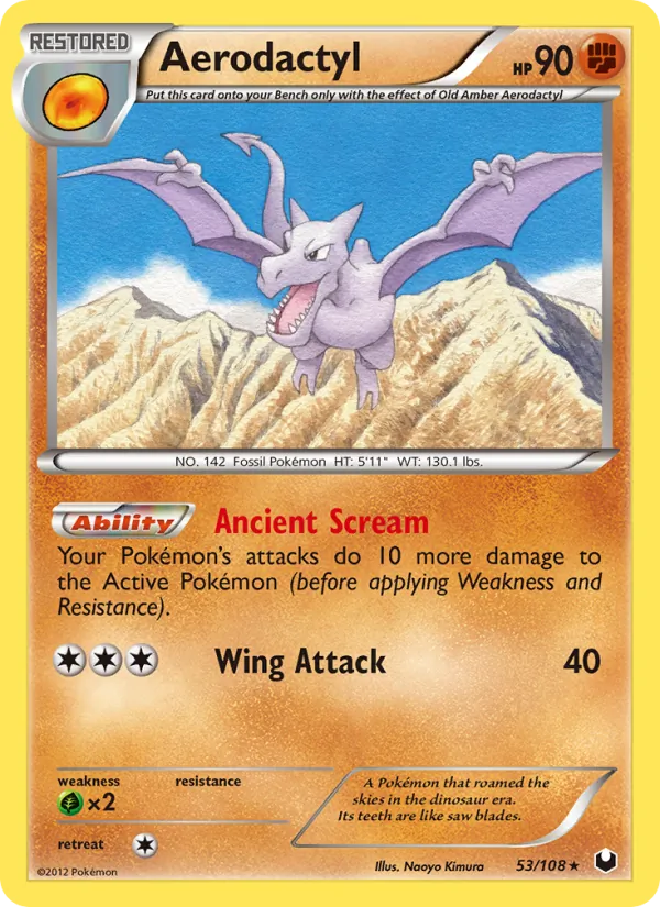 Aerodactyl #53 – Dark Explorers card