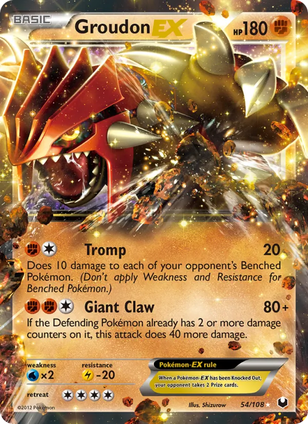 Groudon-EX #54 – Dark Explorers card