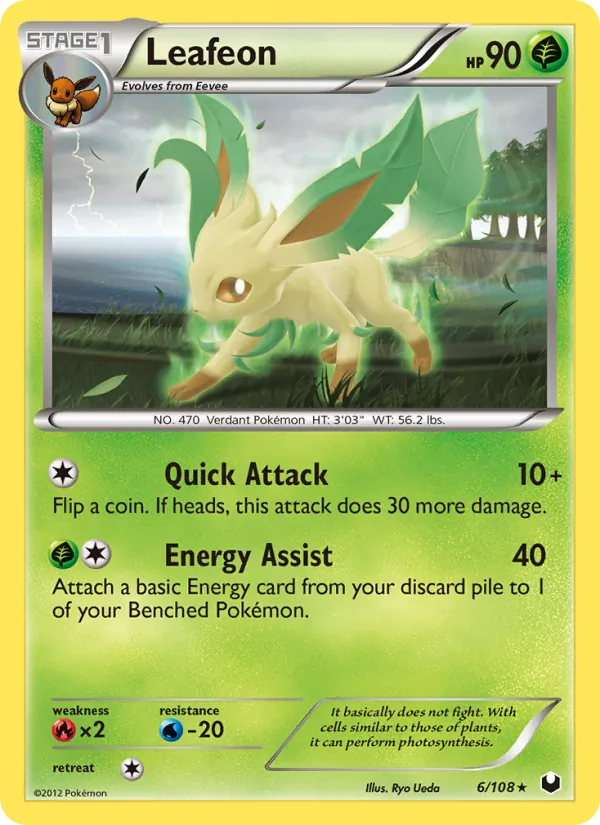 Leafeon #6 – Dark Explorers card