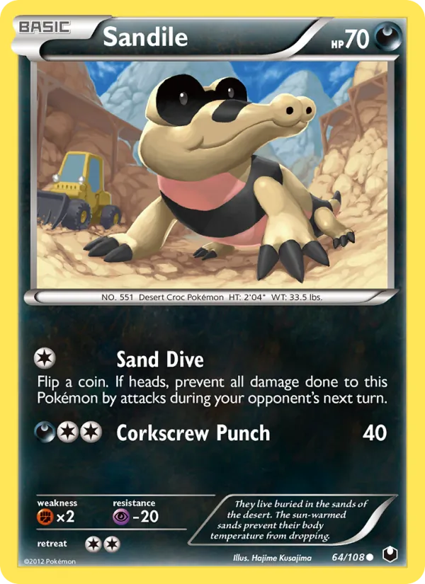 Sandile #64 – Dark Explorers card