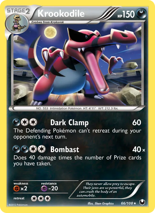 Krookodile #66 – Dark Explorers card