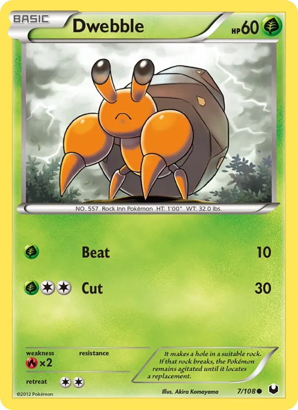Dwebble #7 – Dark Explorers card