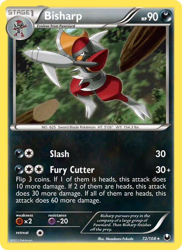 Bisharp #72 – Dark Explorers card