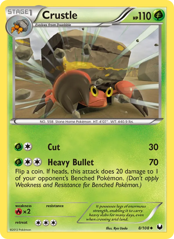 Crustle #8 – Dark Explorers card