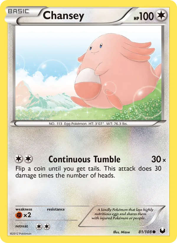 Chansey #81 – Dark Explorers card