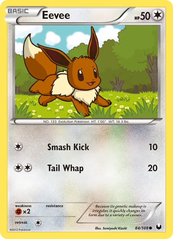 Eevee #84 – Dark Explorers card